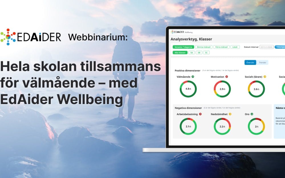 Webbinarium: Hela skolan tillsammans för välmående – med EdAider Wellbeing