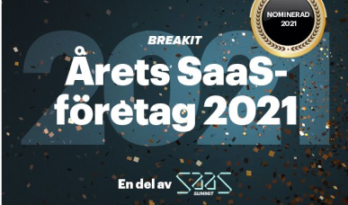 Breakit SaaS-nominering